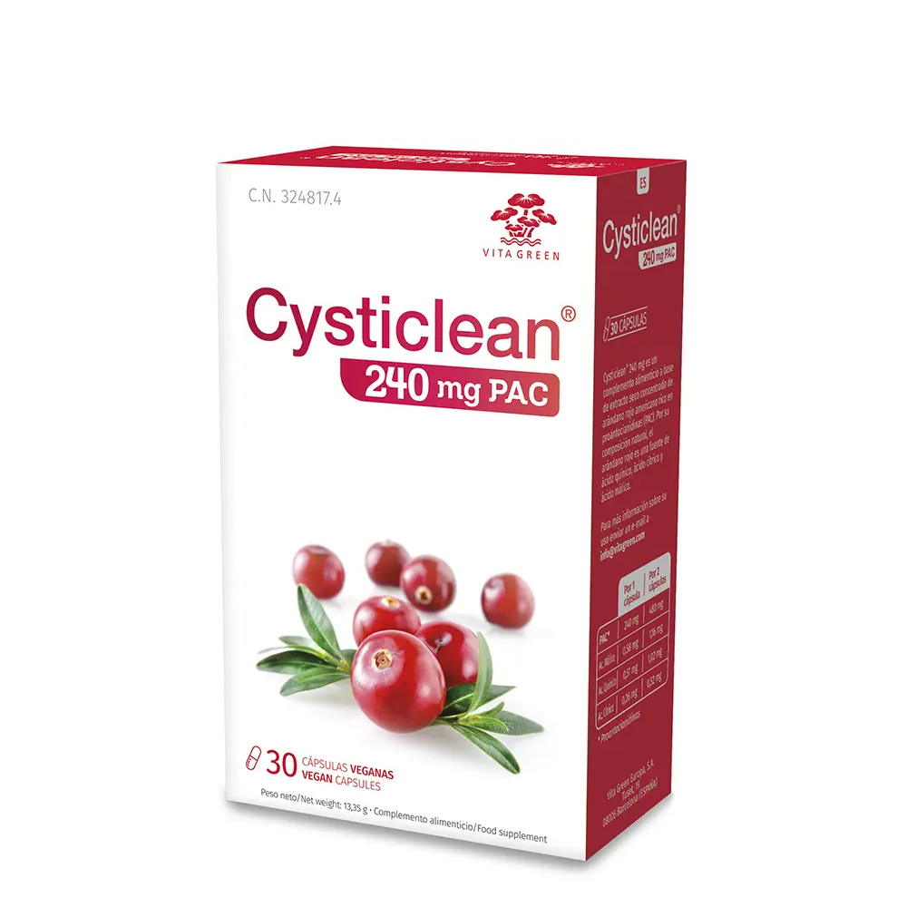 CYSTICLEAN CYSTICLEAN CLASSIC 240 mg of PAC and Cranberry capsules 30 units CYSTICLEAN CYSTICLEAN CLASSIC 240 mg of PAC and Cranberry capsules 30 units