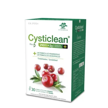 CYSTICLEAN CYSTICLEAN ProB AND D-MANNOSE 240mg PAC and Cranberry sachets 30 units CYSTICLEAN CYSTICLEAN ProB AND D-MANNOSE 240mg PAC and Cranberry sachets 30 units