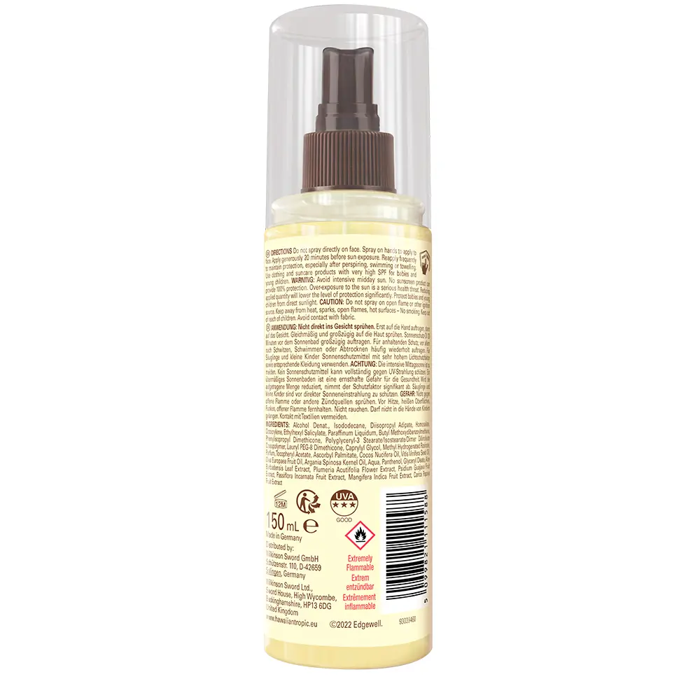 HAWAIIAN TROPIC SILK HYDRATION dry oil SPF30 mist 150 ml