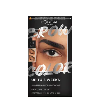 L'OREAL PARIS BROW COLOR eyebrow tint #1.0-black 4 u