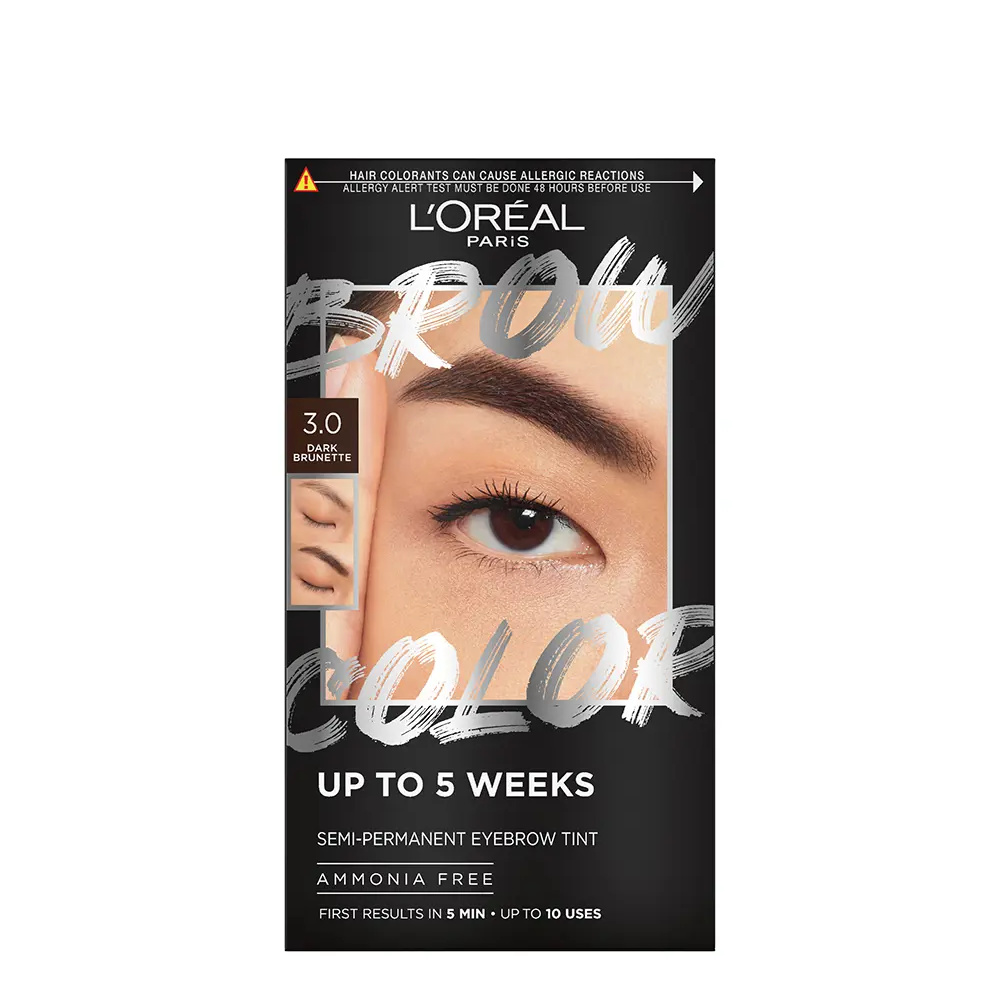 L'OREAL PARIS BROW COLOR eyebrow tint #3.0-dark brunette 4 u L'OREAL PARIS BROW COLOR eyebrow tint #3.0-dark brunette 4 u