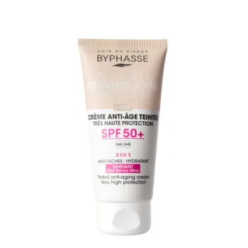 BYPHASSE Anti-aging FACIAL CREAM with color SPF50+ #light 50 ml