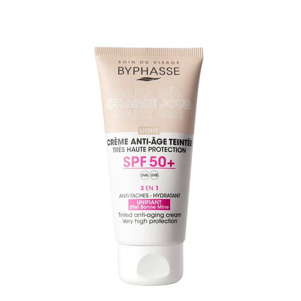 BYPHASSE Anti-aging FACIAL CREAM with color SPF50+ #light 50 ml BYPHASSE Anti-aging FACIAL CREAM with color SPF50+ #light 50 ml