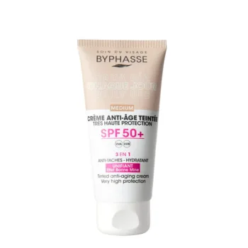 BYPHASSE Anti-aging FACIAL CREAM with color SPF50+ #medium 50 ml