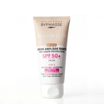 BYPHASSE Anti-aging FACIAL CREAM with color SPF50+ #bronze 50 ml