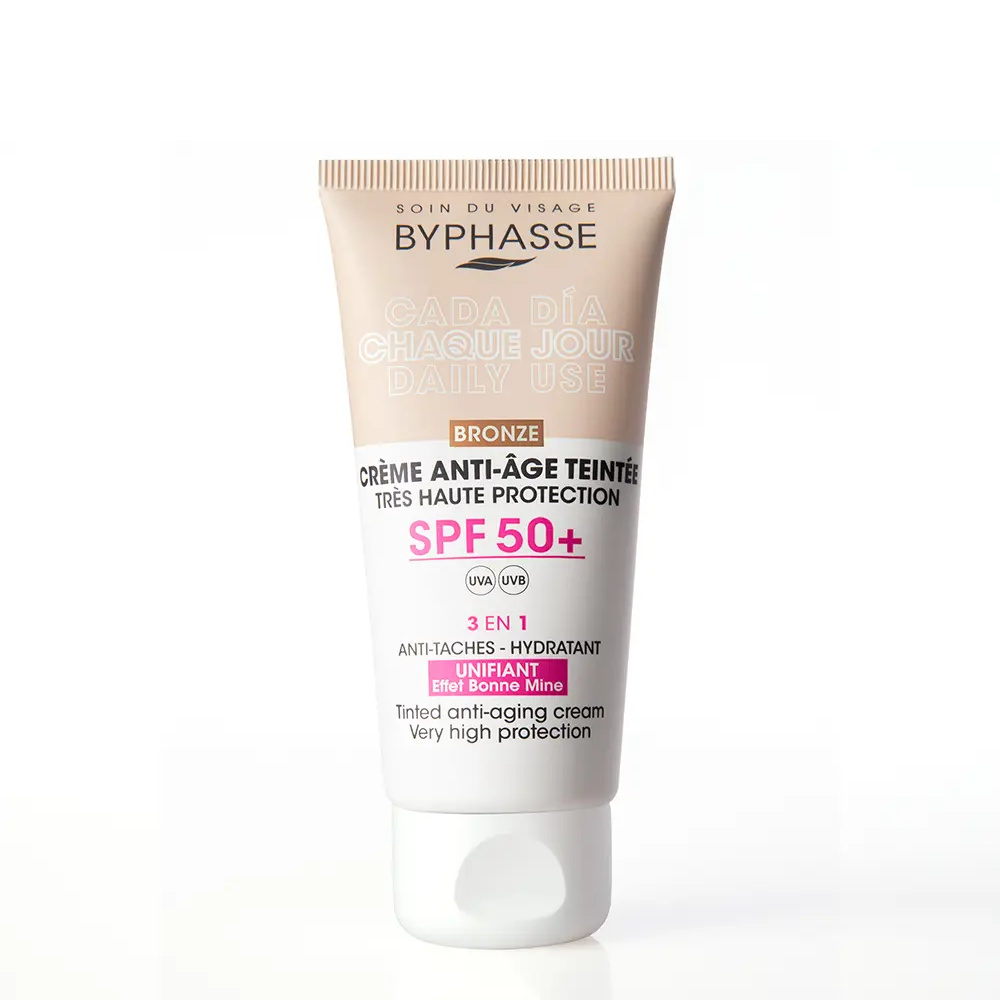 BYPHASSE Anti-aging FACIAL CREAM with color SPF50+ #bronze 50 ml BYPHASSE Anti-aging FACIAL CREAM with color SPF50+ #bronze 50 ml