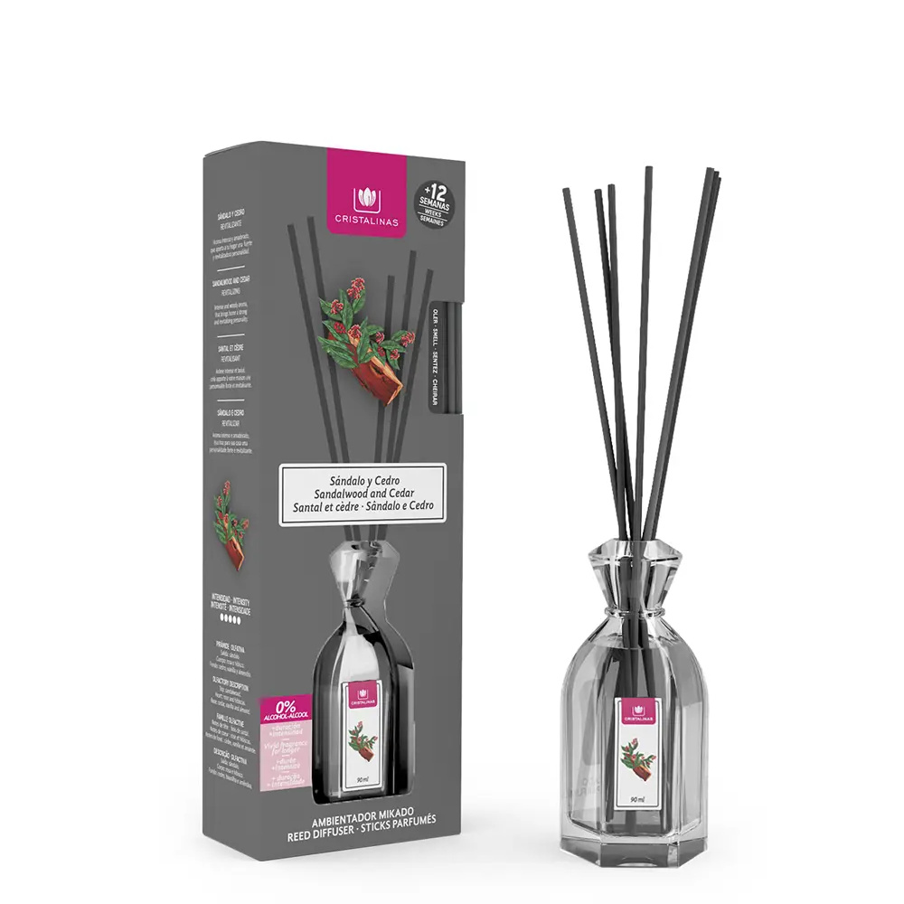 CRISTALINAS MIKADO air freshener 0% #sandalwood-cedar 90 ml CRISTALINAS MIKADO air freshener 0% #sandalwood-cedar 90 ml