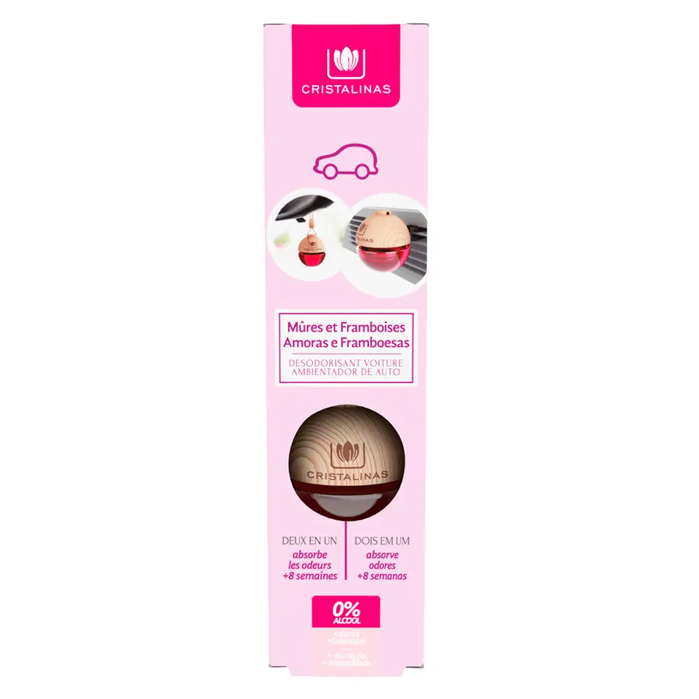 CRISTALINAS CAR air freshener 0% #blackberries and raspberries 6 gr