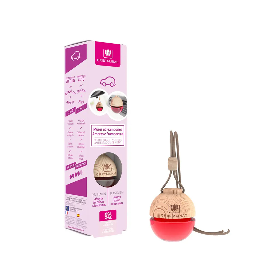 CRISTALINAS CAR air freshener 0% #blackberries and raspberries 6 gr CRISTALINAS CAR air freshener 0% #blackberries and raspberries 6 gr