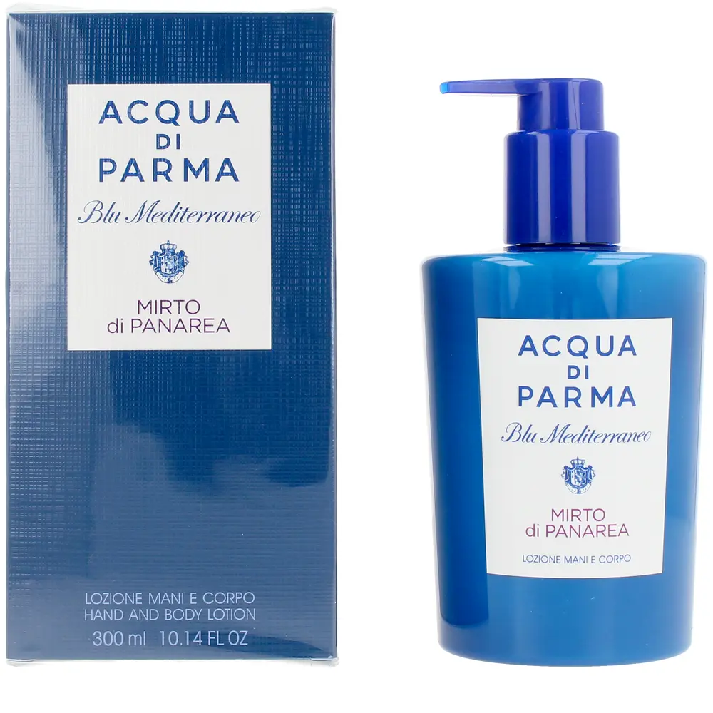 ACQUA DI PARMA BLU MEDITERRANEO MIRTO DI PANAREAlotion pour le corps et les mains 300 ml ACQUA DI PARMA BLU MEDITERRANEO MIRTO DI PANAREAlotion pour le corps et les mains 300 ml