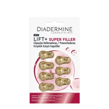 DIADERMINE LIFT + SUPER FILLER glättender Füller für Gesicht und Hals Kapseln 7 Einheiten
