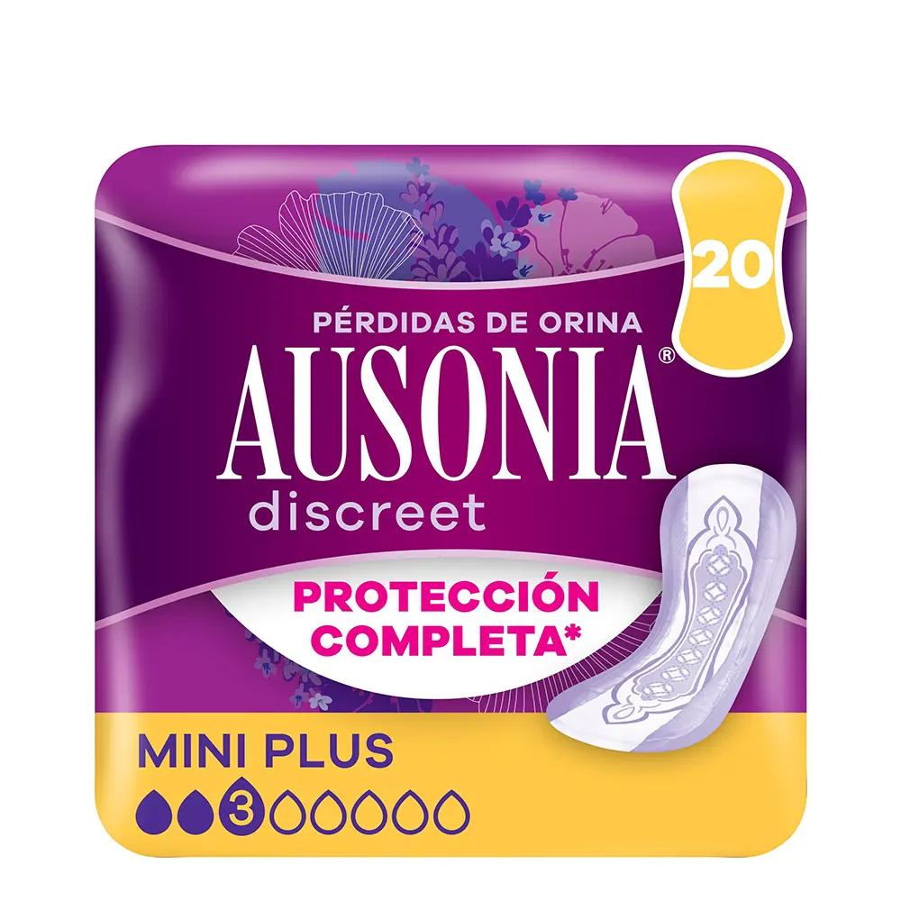 AUSONIA DISCREET mini plus incontinence pads 20 units AUSONIA DISCREET mini plus incontinence pads 20 units
