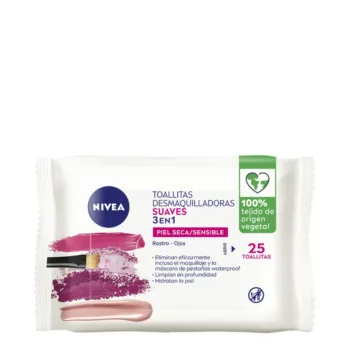 NIVEA Gentle 3-in-1 MAKEUP REMOVAL WIPES 25 u