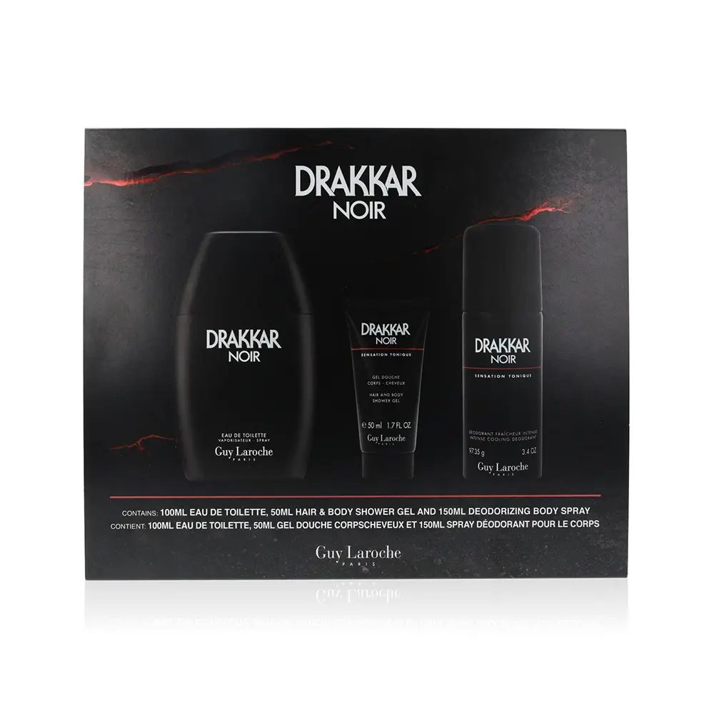 GUY LAROCHE DRAKKAR NOIR set 3 pcs