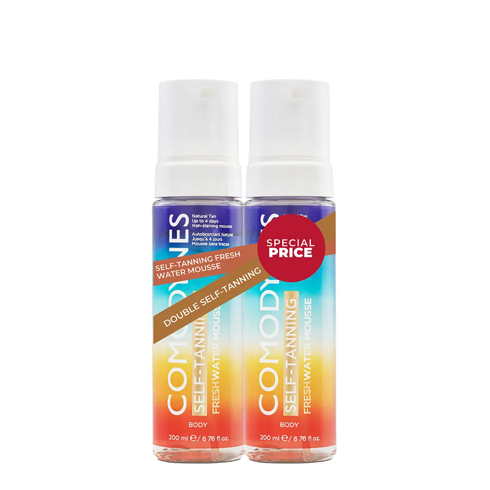 COMODYNES SELF TANNING progressive self-tanning mousse pack 2 x 200 ml COMODYNES SELF TANNING progressive self-tanning mousse pack 2 x 200 ml