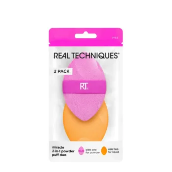 REAL TECHNIQUES MIRACLE 2 IN 1 powder puff duo 2 u