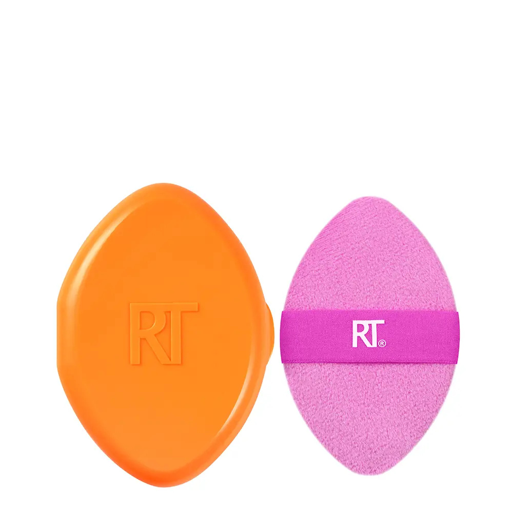 REAL TECHNIQUES MIRACLE 2 IN 1 powder puff + travel case 2 u REAL TECHNIQUES MIRACLE 2 IN 1 powder puff + travel case 2 u