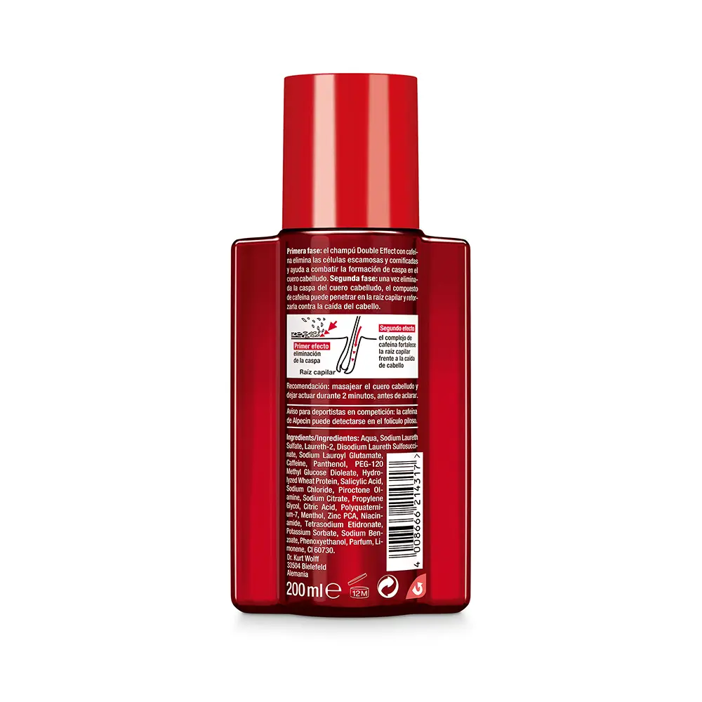 ALPECIN CAFFEINE DOUBLE EFFECT Caffeine Shampoo 200 ml