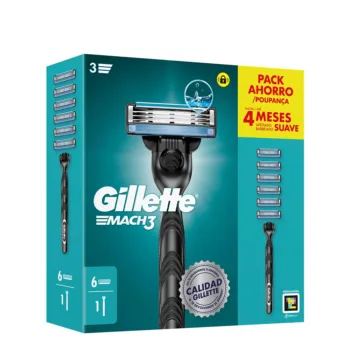 GILLETTE MACH 3 machine + 6 spare parts