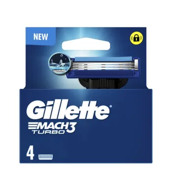 GILLETTE MACH 3 TURBO charger 4 spare parts