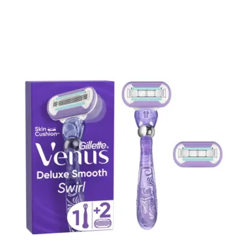 GILLETTE VENUS SWIRL SMOOTH Maschine + 2 Ersatzteile