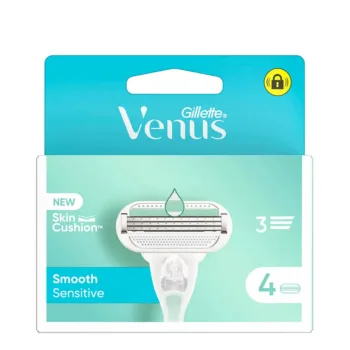 GILLETTE VENUS SMOOTH SENSITIVE charger 4 refills