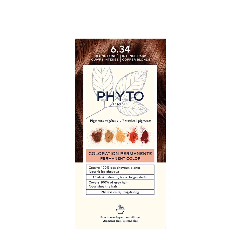 PHYTO PHYTOCOLOR #6.34 Dark Copper Blonde 4 u PHYTO PHYTOCOLOR #6.34 Dark Copper Blonde 4 u