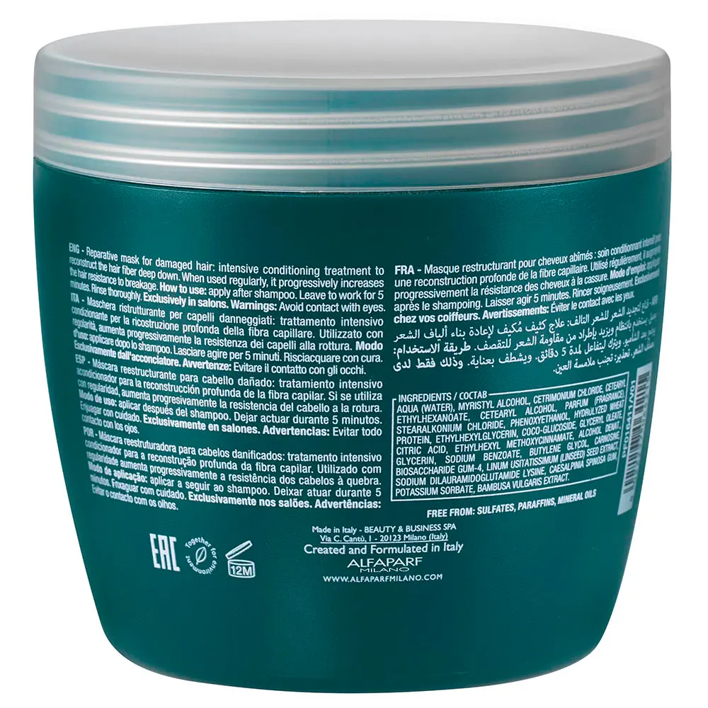 ALFAPARF MILANO SEMI DI LINO RECONSTRUCTION reparative mask 500 ml