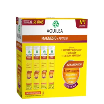 AQUILEA MAGNESIUM+POTASSIUM Effervescent Tablets 56 pcs