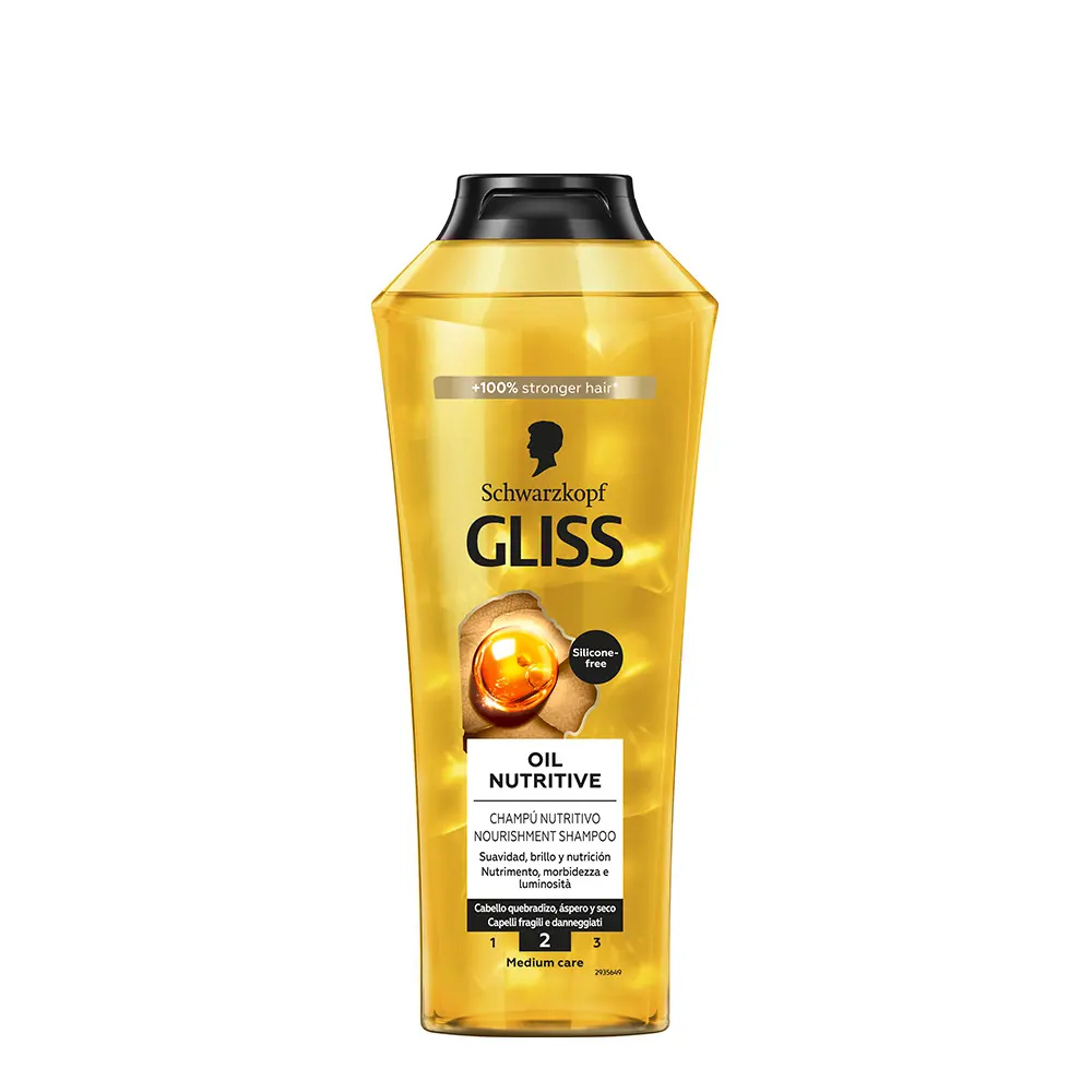 SCHWARZKOPF MASS MARKET GLISS OIL NUTRITIVE shampoo 400 ml SCHWARZKOPF MASS MARKET GLISS OIL NUTRITIVE shampoo 400 ml