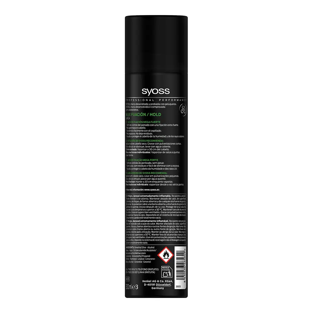 SYOSS MAX HOLD hairspray 300 ml