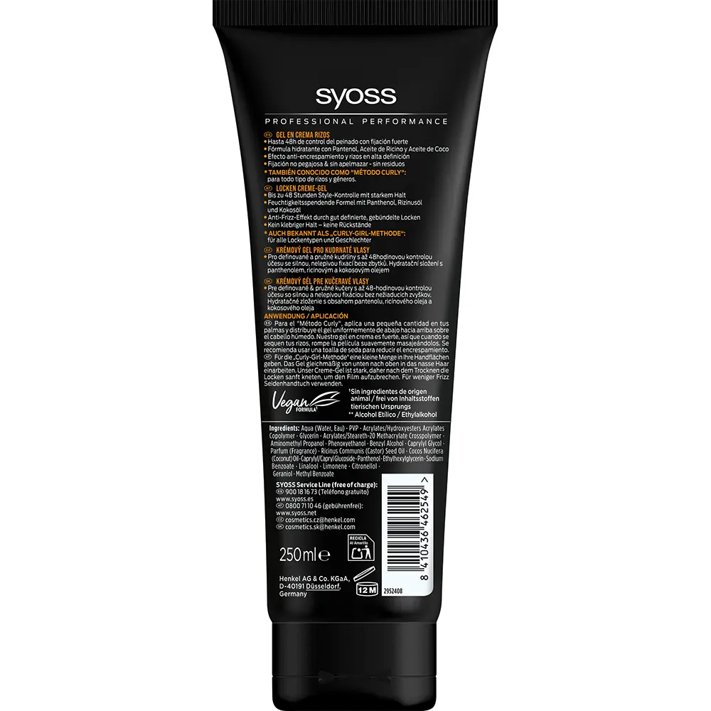 SYOSS CURL CONTROL gel cream 250 ml