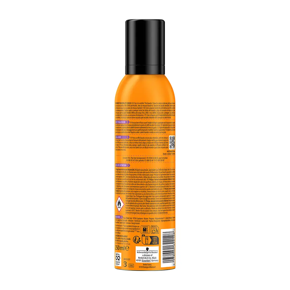 SCHWARZKOPF MASS MARKET GOT2B TWISTED perfect curls foam 250 ml
