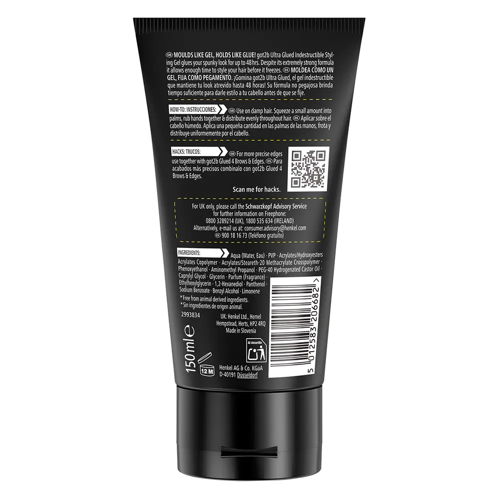 SCHWARZKOPF MASS MARKET GOT2B ULTRA GLUED styling gel 150 ml
