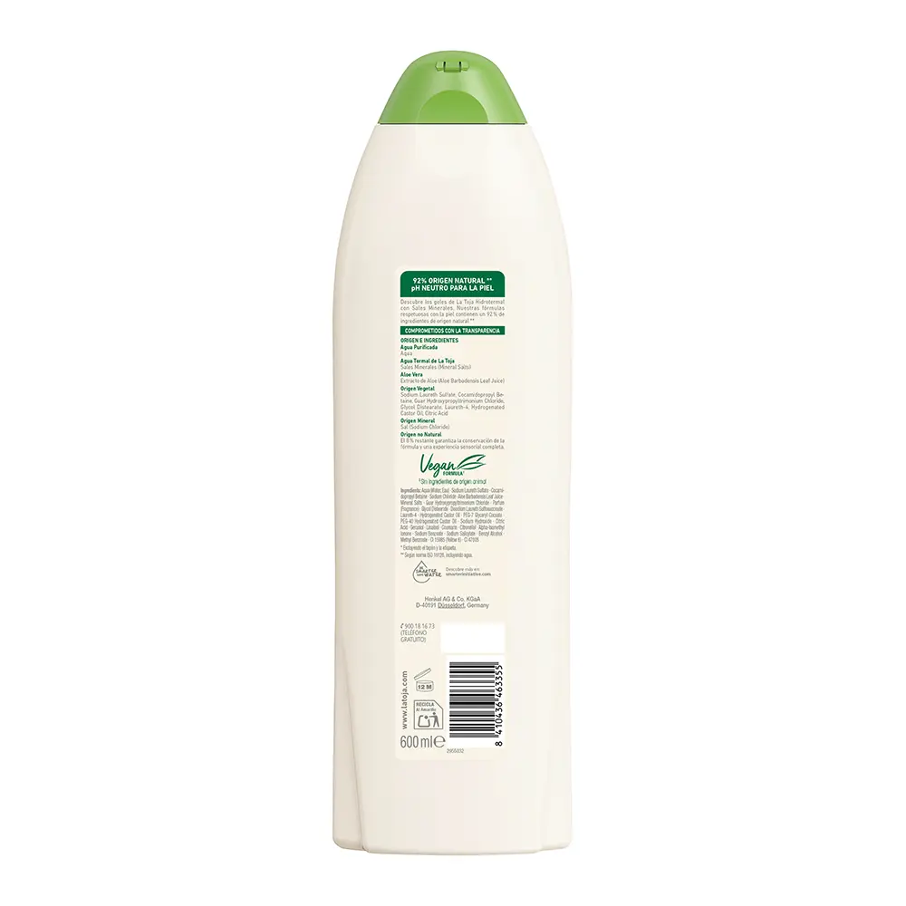 LA TOJA ALOE VERA shower gel 600 ml