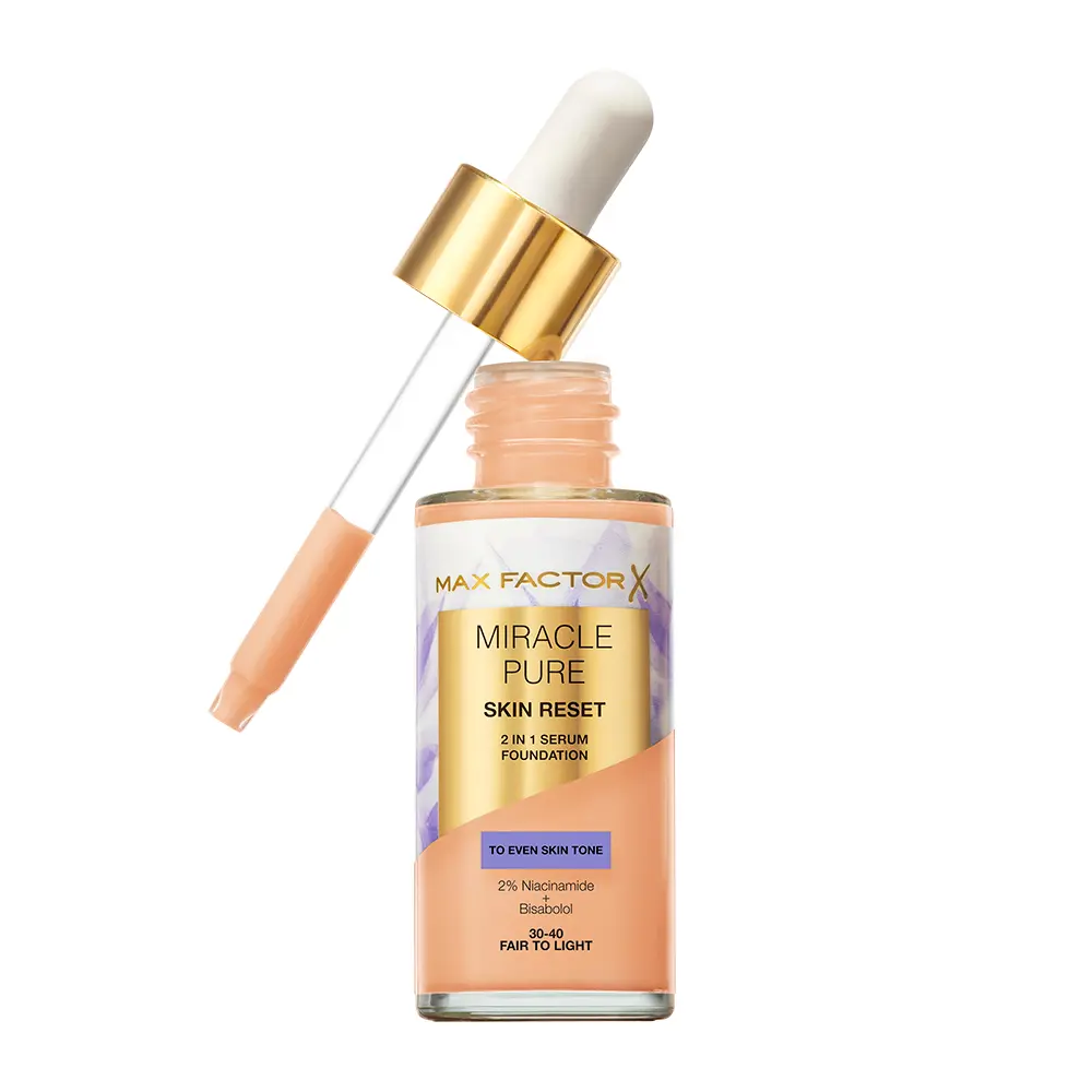 MAX FACTOR MIRACLE PURE serum with color #30 - 40-Fair to Light 30 ml