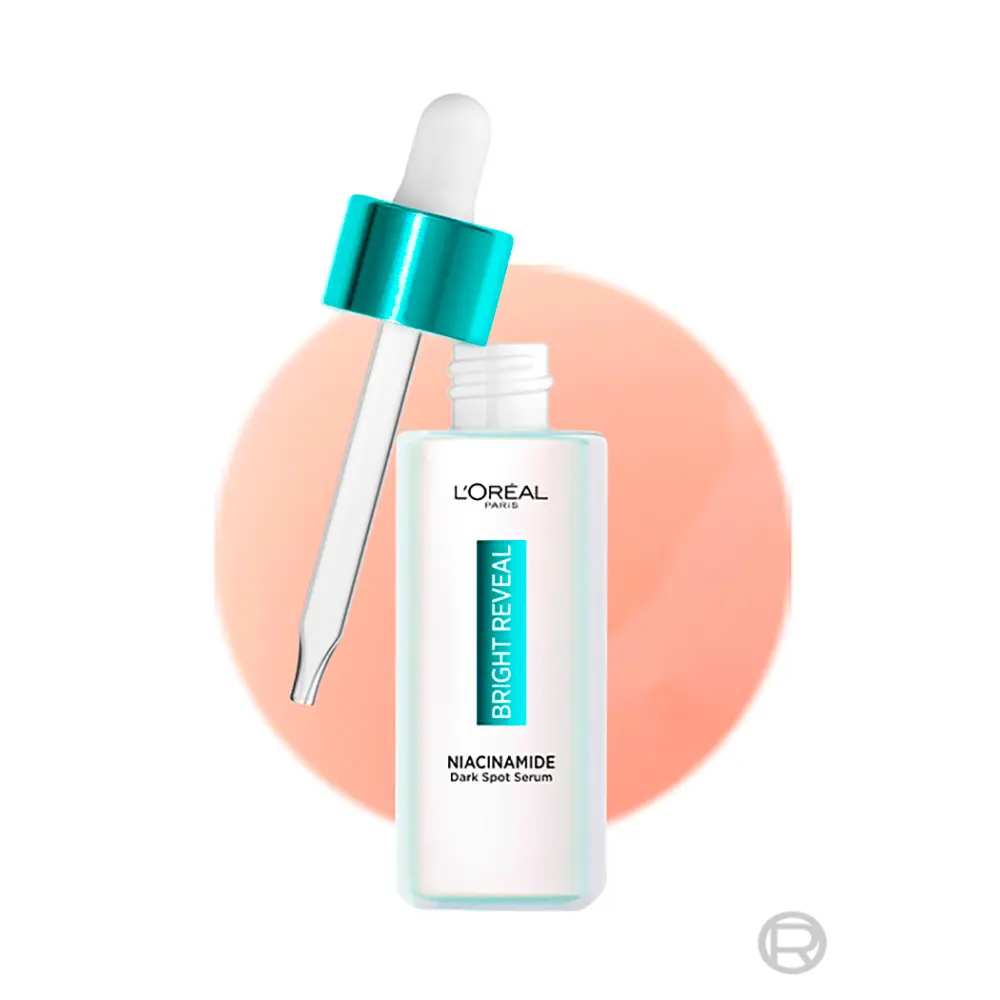 L'OREAL PARIS Siero BRIGHT REVEAL NIACINAMIDA per macchie scure 50 ml