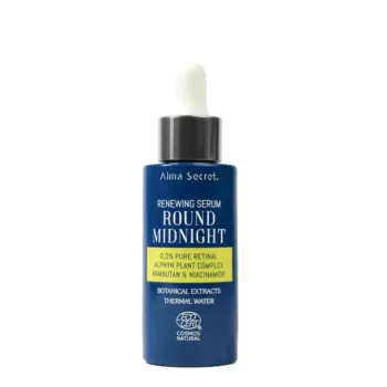 <span class="notranslate">ALMA SECRET ROUND MIDNIGHT</span> serum with pure retinal 0.2% 30 ml <span class="notranslate">ALMA SECRET ROUND MIDNIGHT</span> serum with pure retinal 0.2% 30 ml