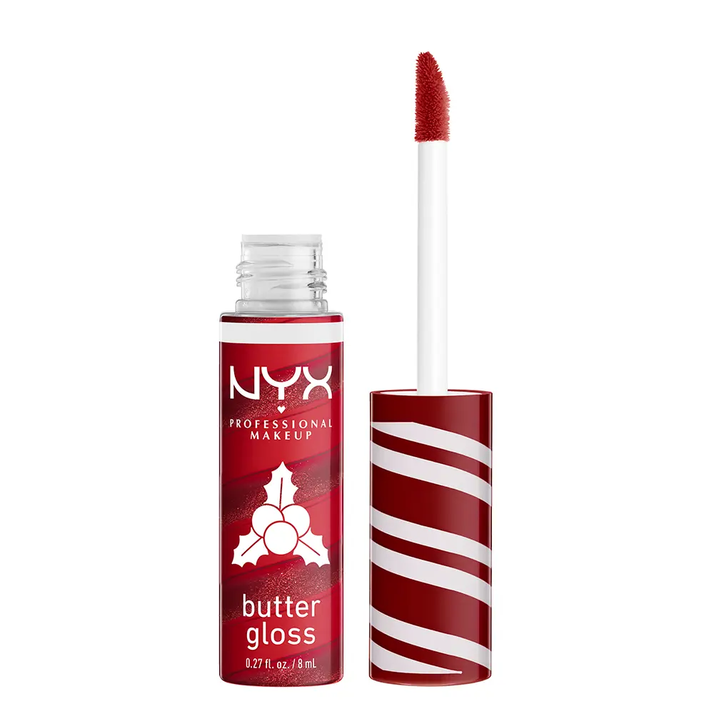 NYX PROFESSIONAL MAKE UP BUTTER GLOSS SWIRL #04-Holly Berry Swirl 8 ml