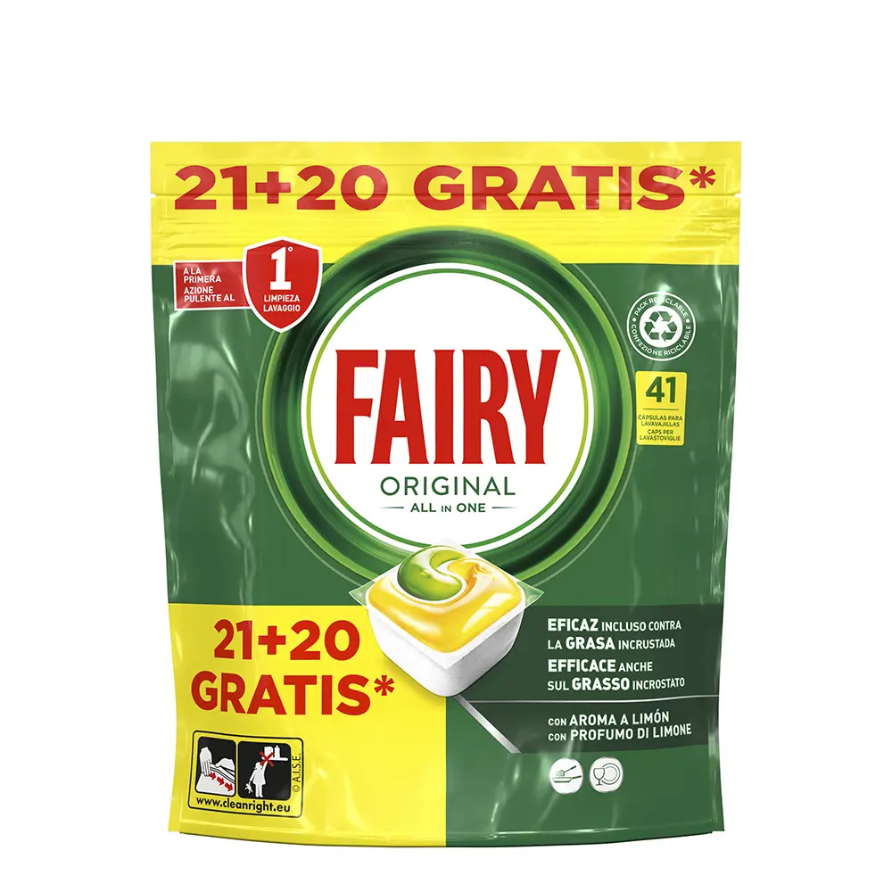 FAIRY FAIRY ALL IN 1 ORIGINAL dishwasher 41 capsules FAIRY FAIRY ALL IN 1 ORIGINAL dishwasher 41 capsules
