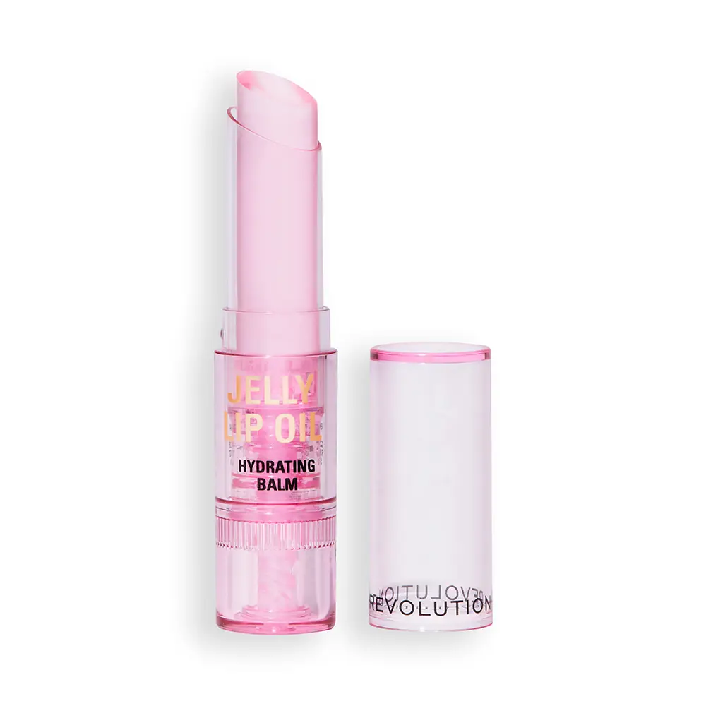 REVOLUTION MAKE UP JELLY LIP OIL hydrating balm #Candy Ice Pink 2.4 gr