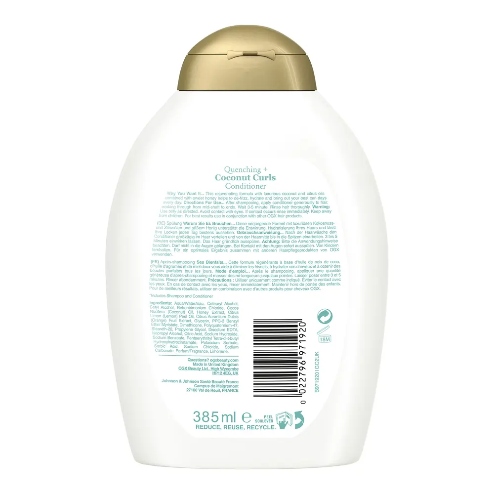 OGX Balsamo per capelli COCONUT CURLS 385 ml
