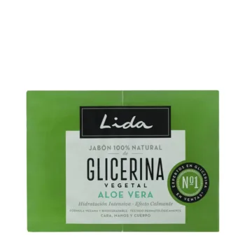 LIDA Coffret de 100 savons 2 % naturels à la glycérine et à l'aloe vera de 125 g