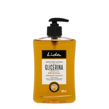 LIDA Savon pour les mains à la glycérine 100% NATUREL 500 ml