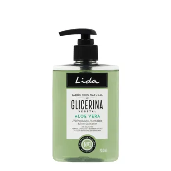 LIDA Savon pour les mains 100% NATUREL à la glycérine et à l'aloe vera 250 ml