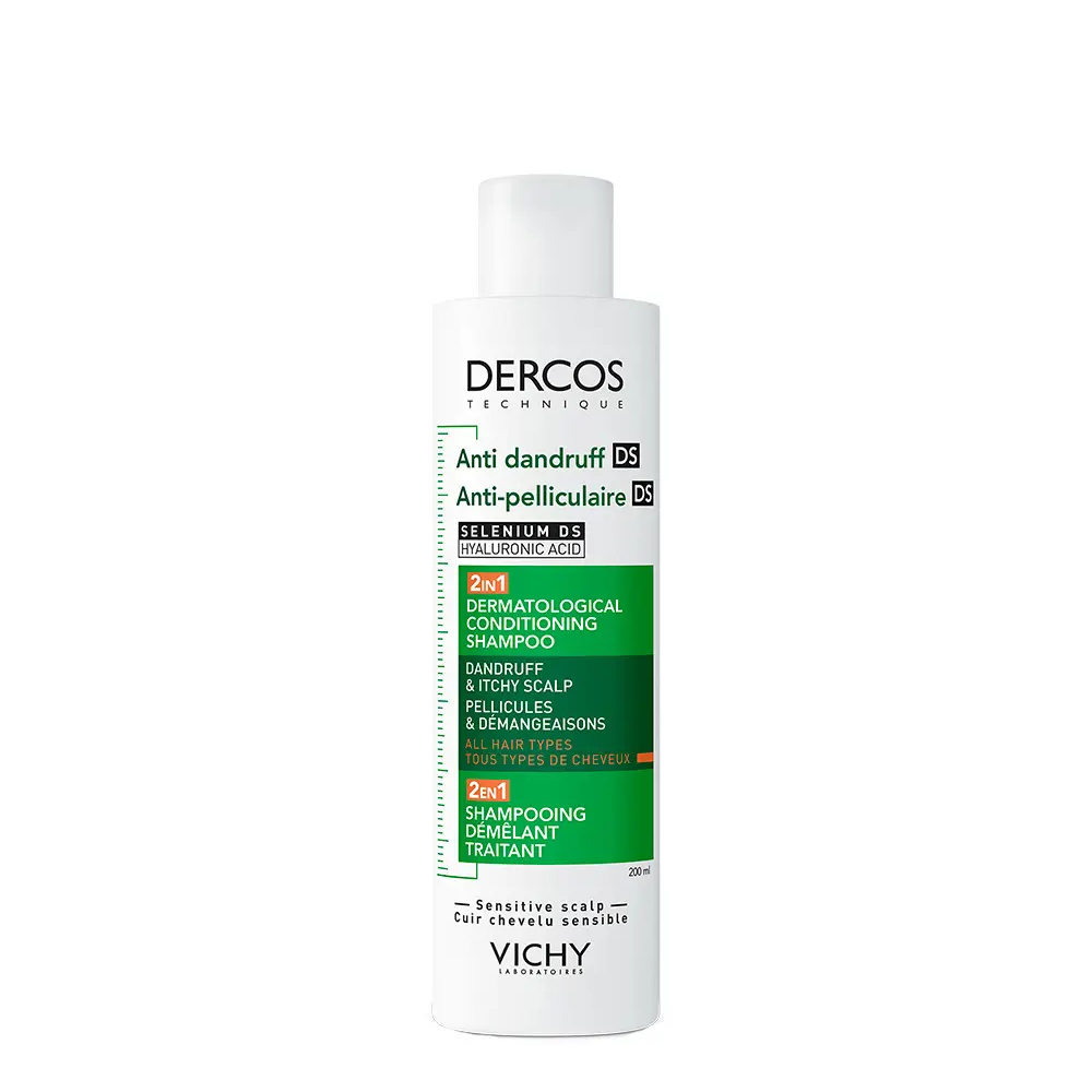 VICHY DERCOS TECHNIQUE Anti-Dandruff DS Dermatological Conditioning Shampoo 2 en 1 200 ml VICHY DERCOS TECHNIQUE Anti-Dandruff DS Dermatological Conditioning Shampoo 2 en 1 200 ml
