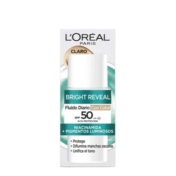 L'OREAL PARIS Fluido quotidiano BRIGHT REVEAL NIACINAMIDE SPF50 #chiaro 50 ml L'OREAL PARIS Fluido quotidiano BRIGHT REVEAL NIACINAMIDE SPF50 #chiaro 50 ml