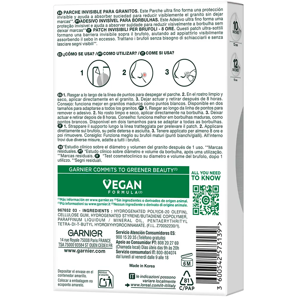 <span class="notranslate">GARNIER PURE ACTIVE</span> pimple patch 22 u