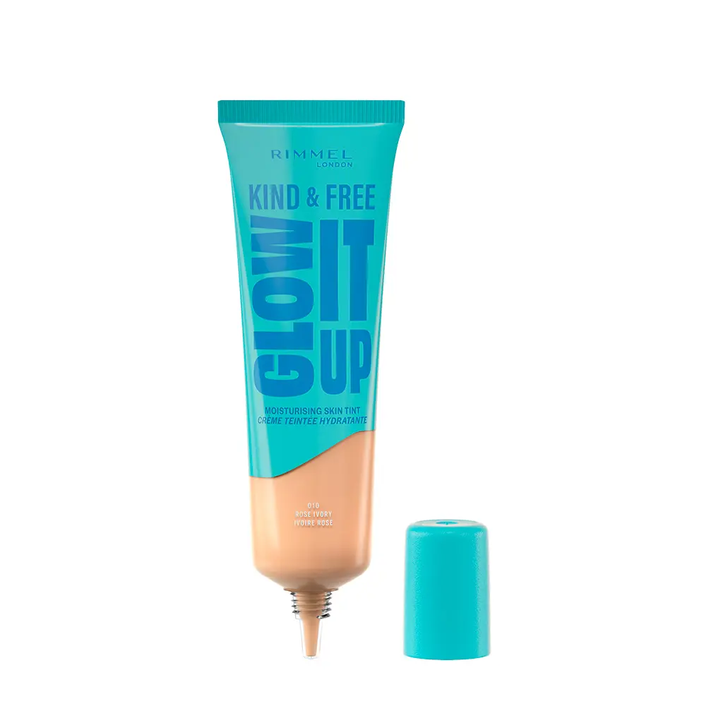 RIMMEL LONDON KIND & FREE GLOW IT UP liquid foundation #010-Rose Ivory 30 ml