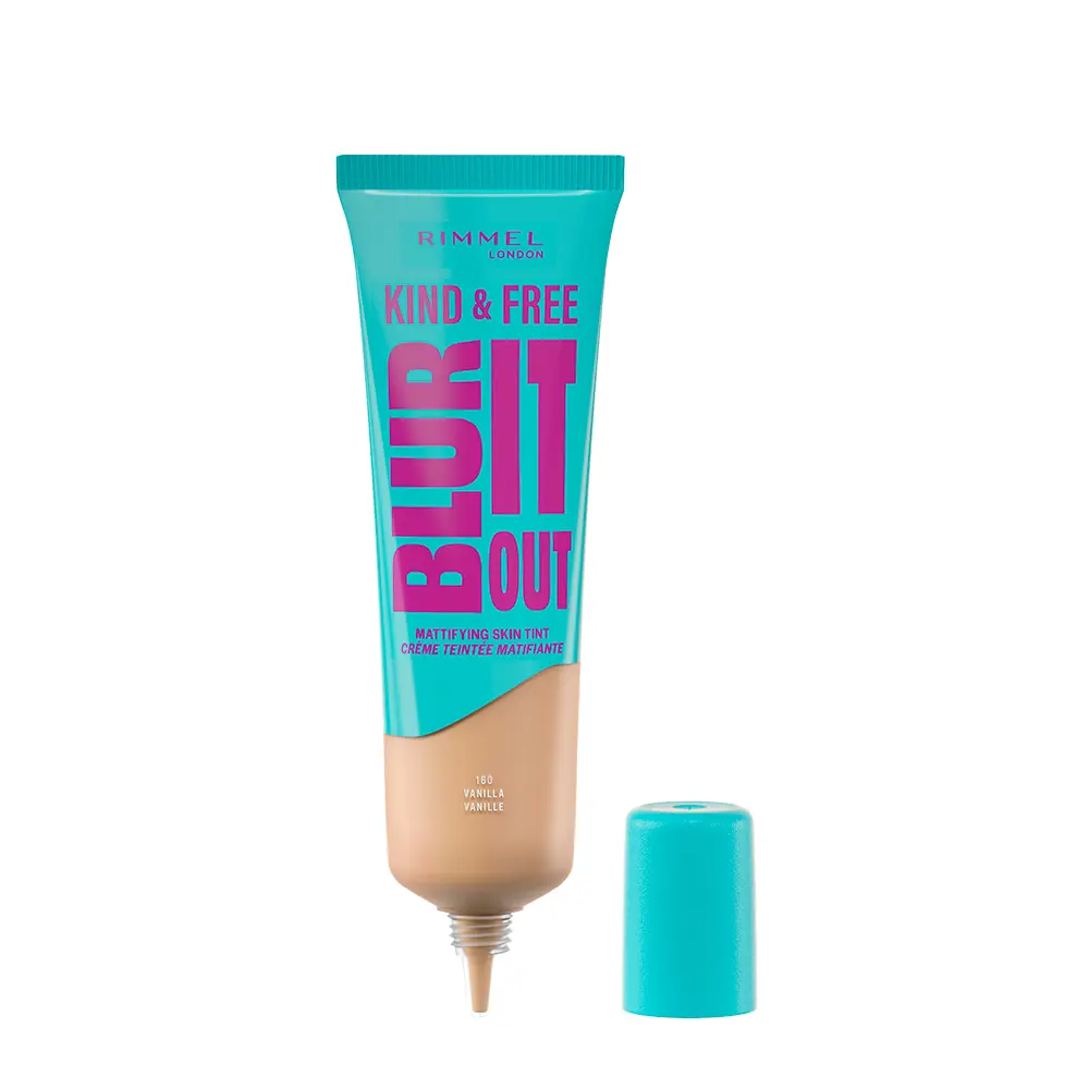 RIMMEL LONDON Fondotinta effetto mat KIND & FREE BLUR IT OUT #160-Vaniglia 30 ml